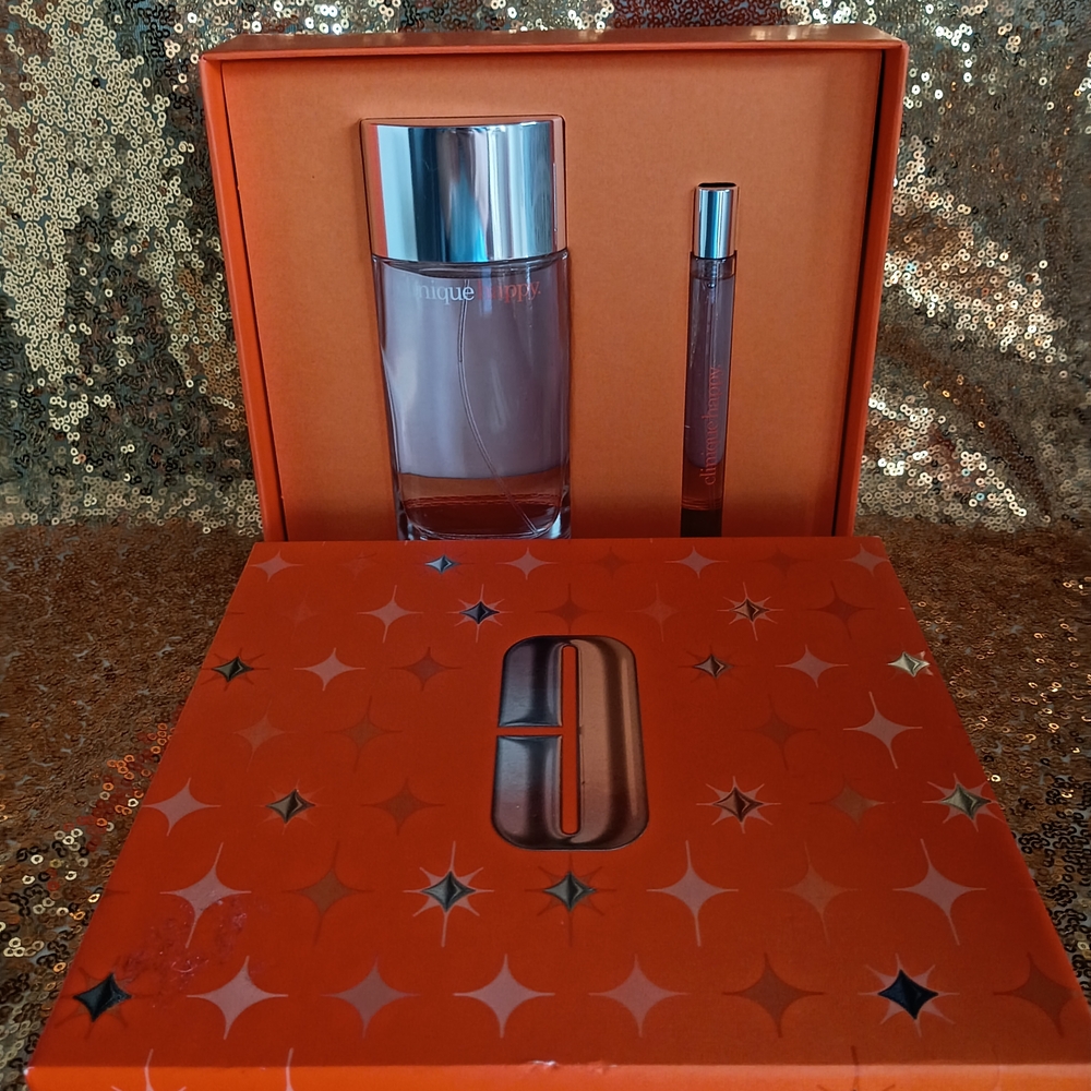 Clinique Happy Holiday Fragrance Set - Orange & Silver